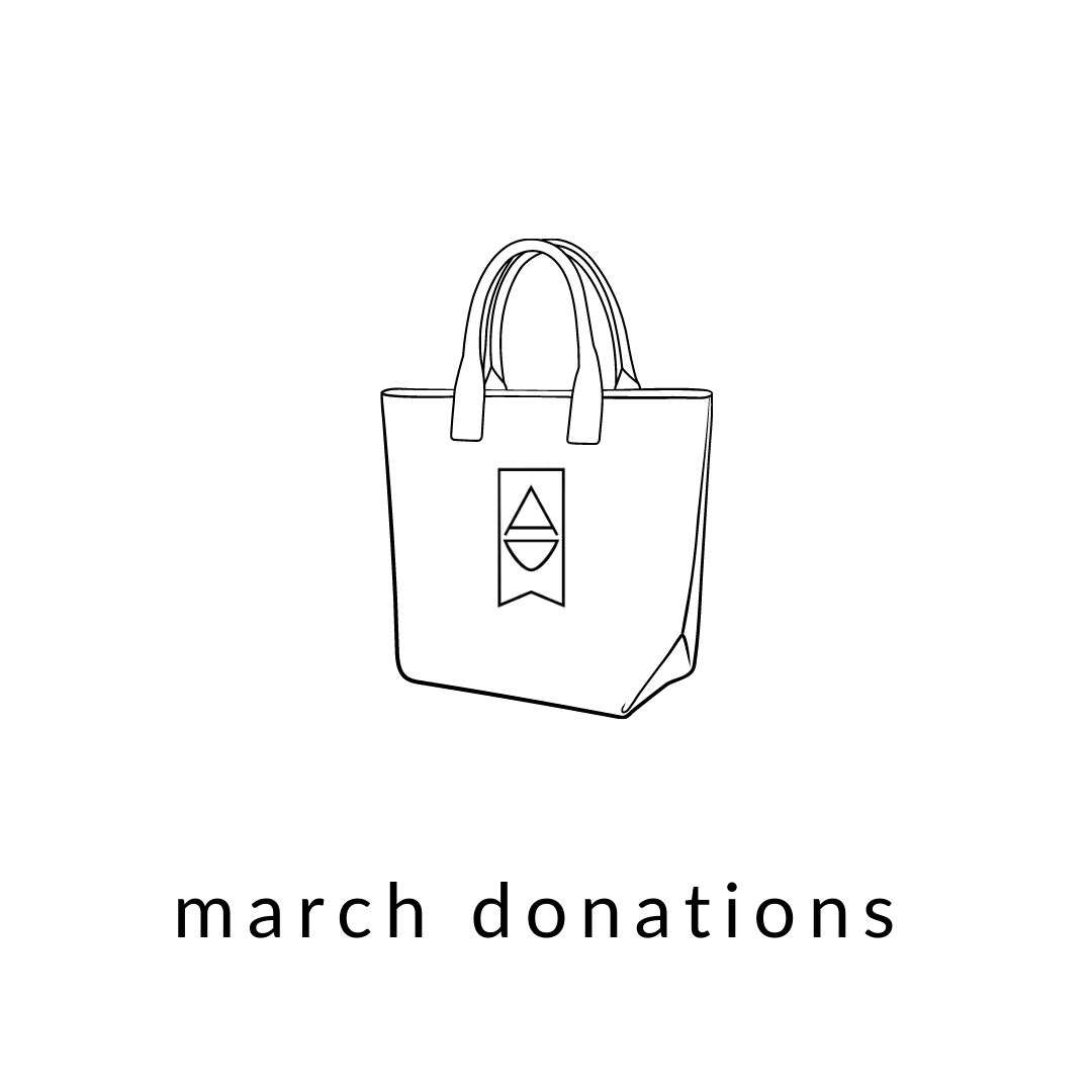 MARCH Donations...
