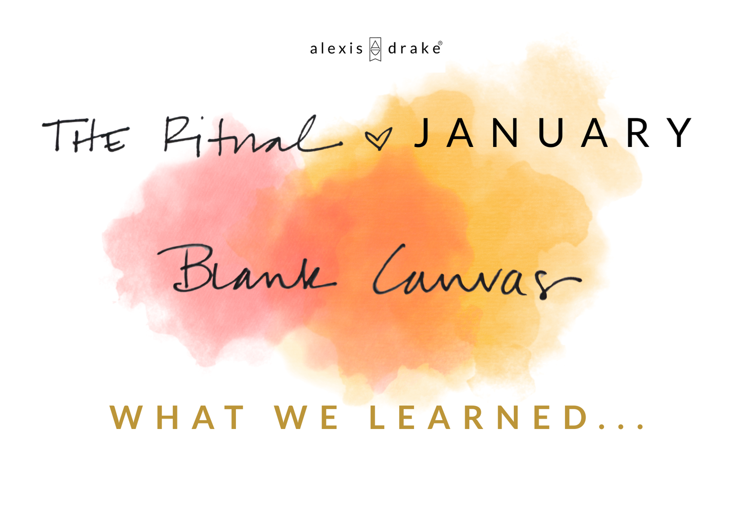 Thank you for being part of this ritual.