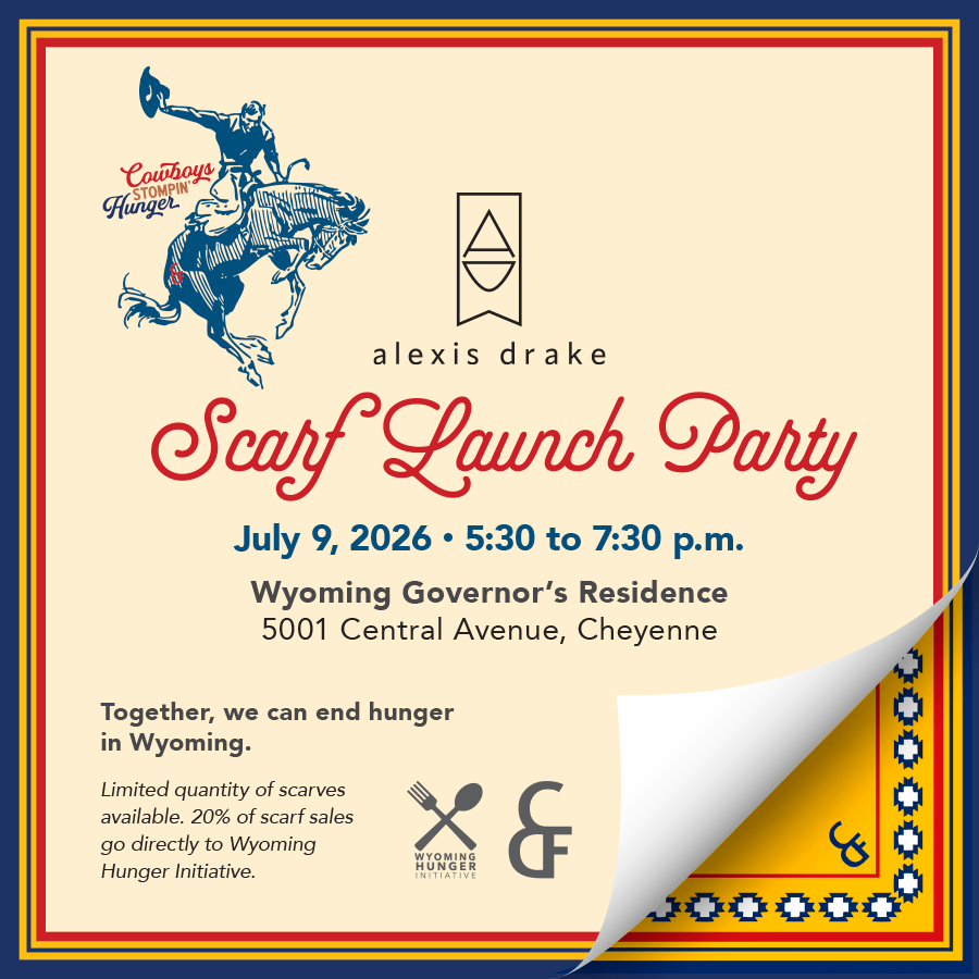 Wyoming Hunger Initiative Scarf Launch Party