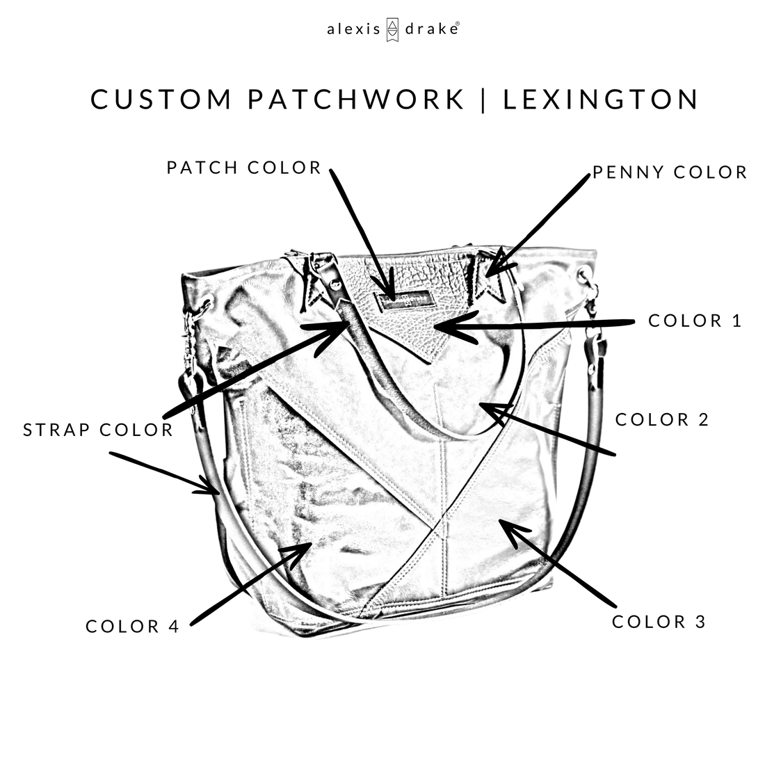 Custom Common Thread Lexington Shoulder Tote