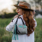 Rodeo Collection | Dolly Satchel + Crossbody | Hair-on-Hide + Cactus