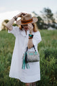 Rodeo Collection | Dolly Satchel + Crossbody | Hair-on-Hide + Cactus