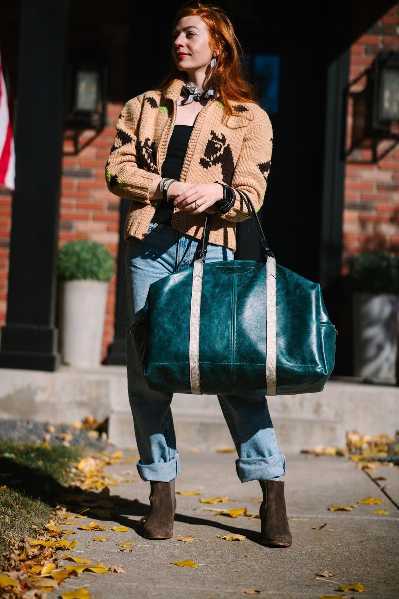 Western Woods Collection | Jackson Travel Duffel | Teal Spruce