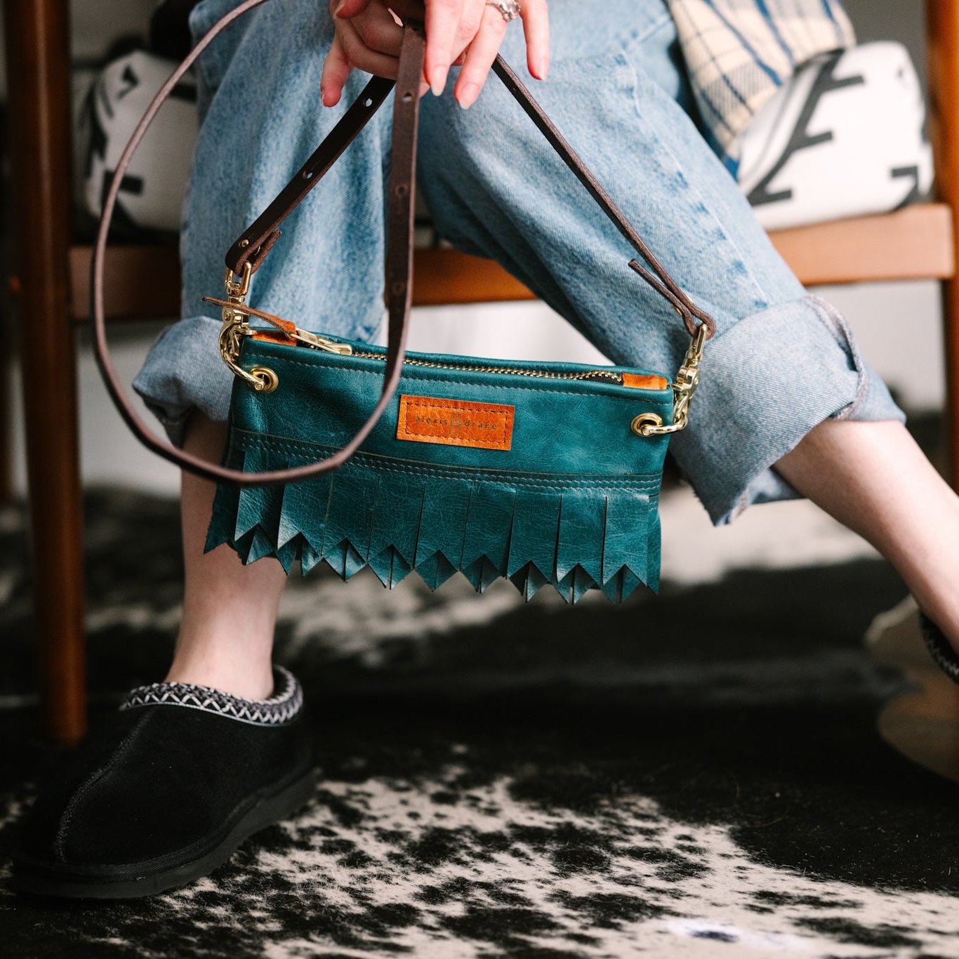 Western Woods Collection | Belt Bag Crossbody | Teal Spruce