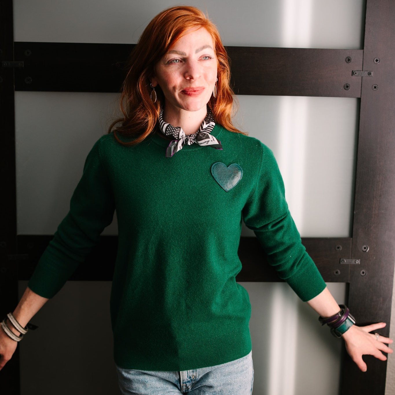 Cashmere + Cotton Collection | Cashmere Crewneck | Emerald