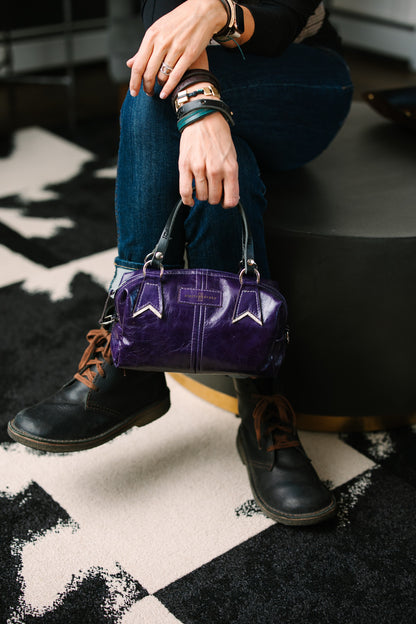 Western Woods Collection | Dolly Satchel + Crossbody | Elderberry