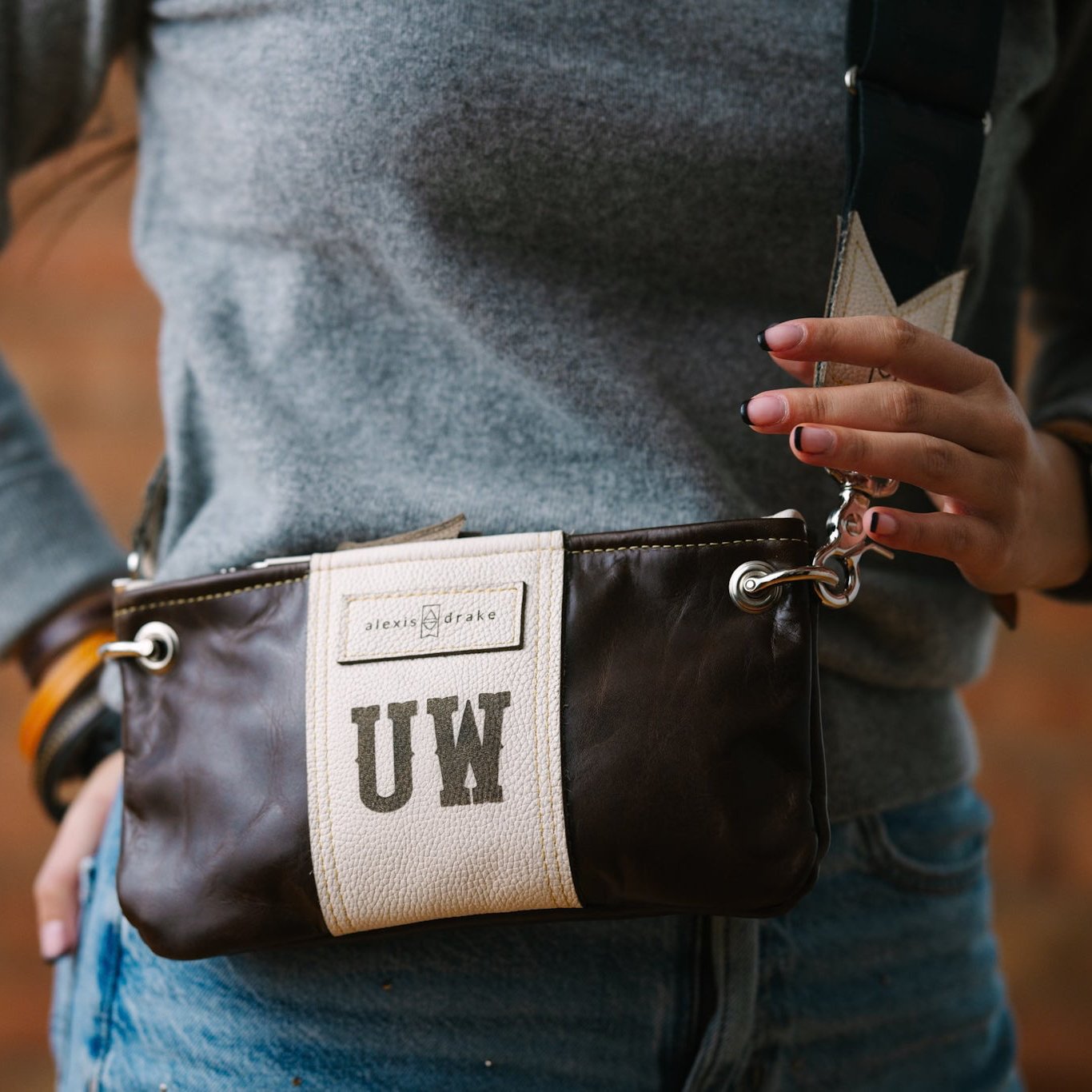 Steamboat Collection | Belt Bag Clutch + Crossbody | Rocky + White Pebble