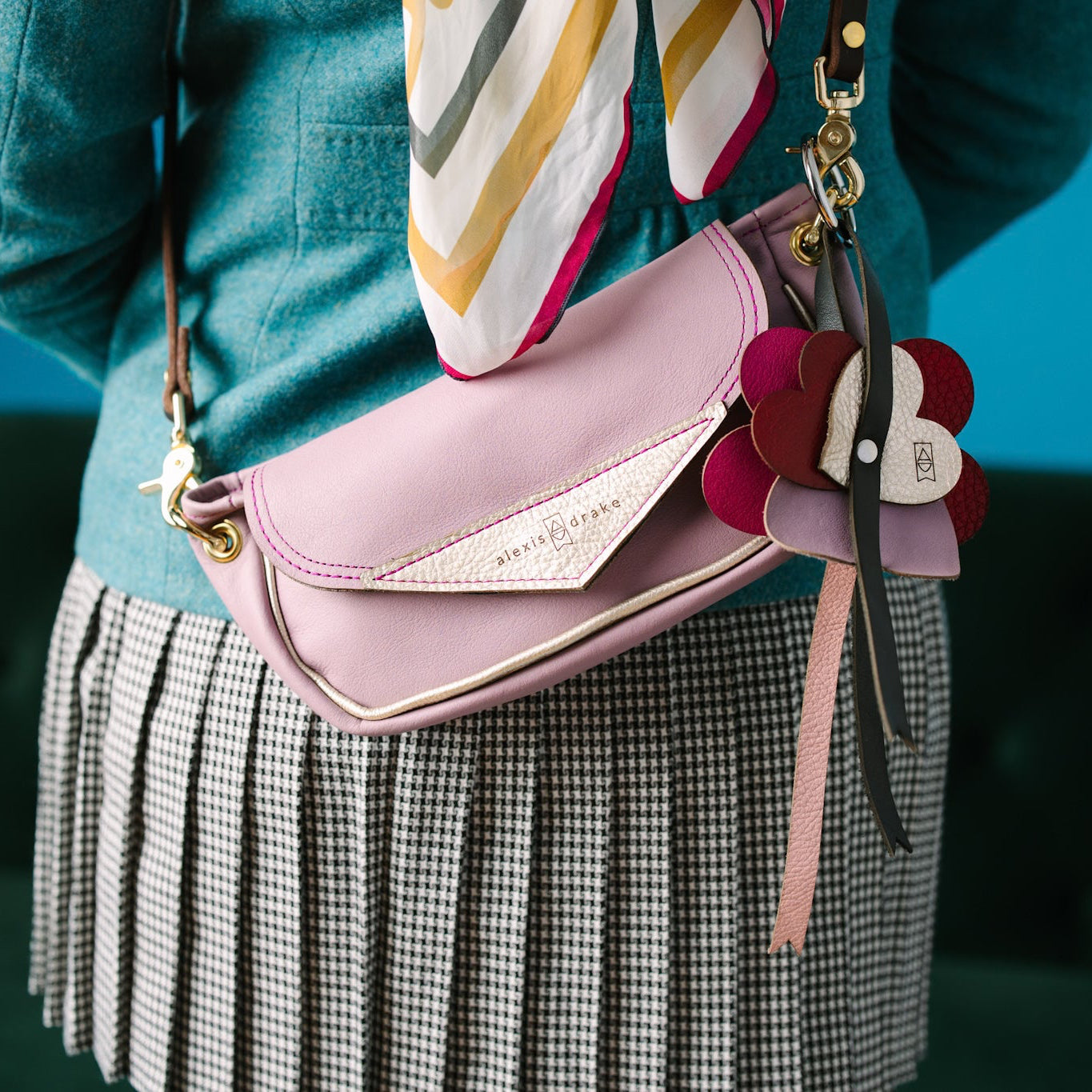 Love Collection | Violet Clutch + Crossbody | Lavender + Platinum