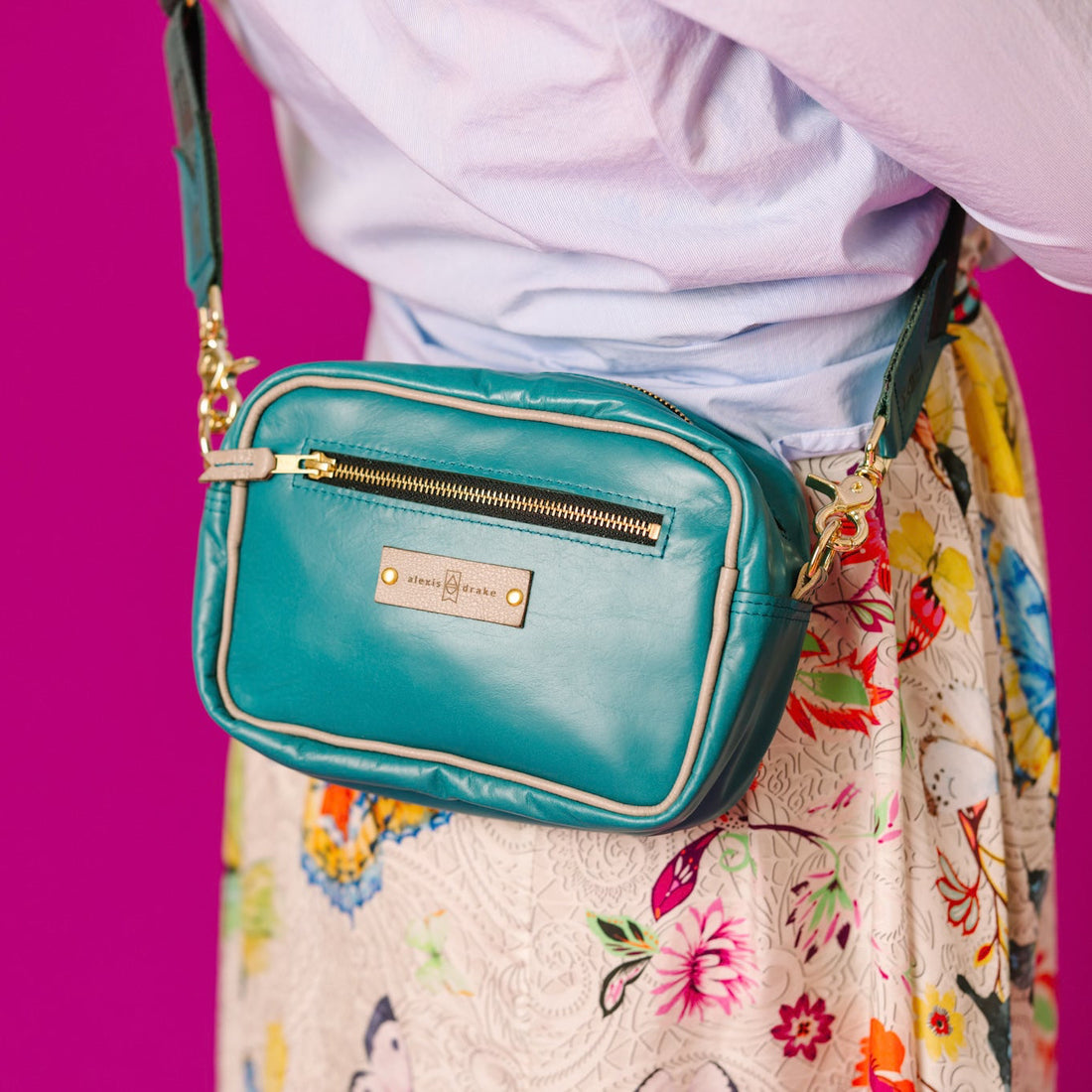 Relaxed Riviera Collection | Maeve Crossbody | Lagoon Blue