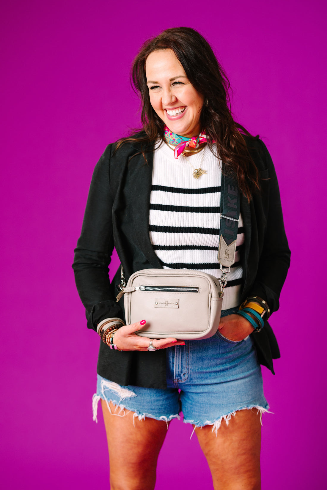 Relaxed Riviera Collection | Maeve Crossbody | Linen Gray