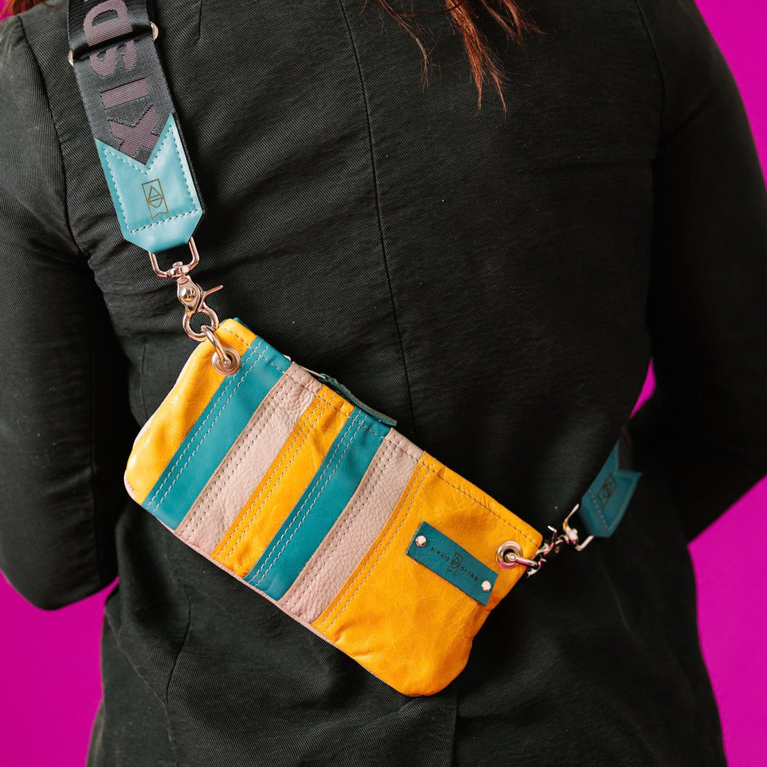 Relaxed Riviera Collection | Rainbow Belt Bag Clutch + Crossbody | Sunrise Yellow