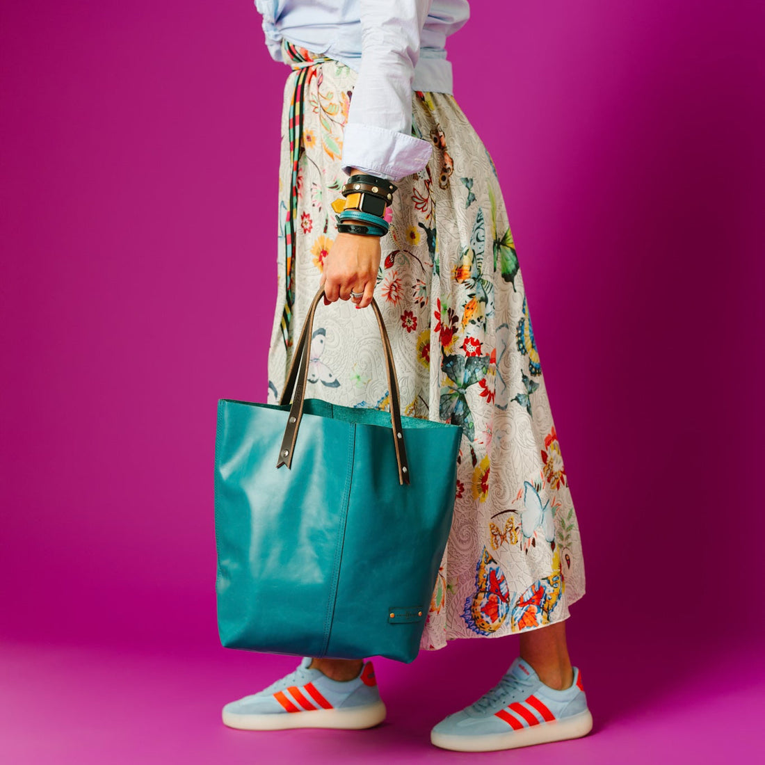 Relaxed Riviera Collection | Market Tote |  Lagoon Blue