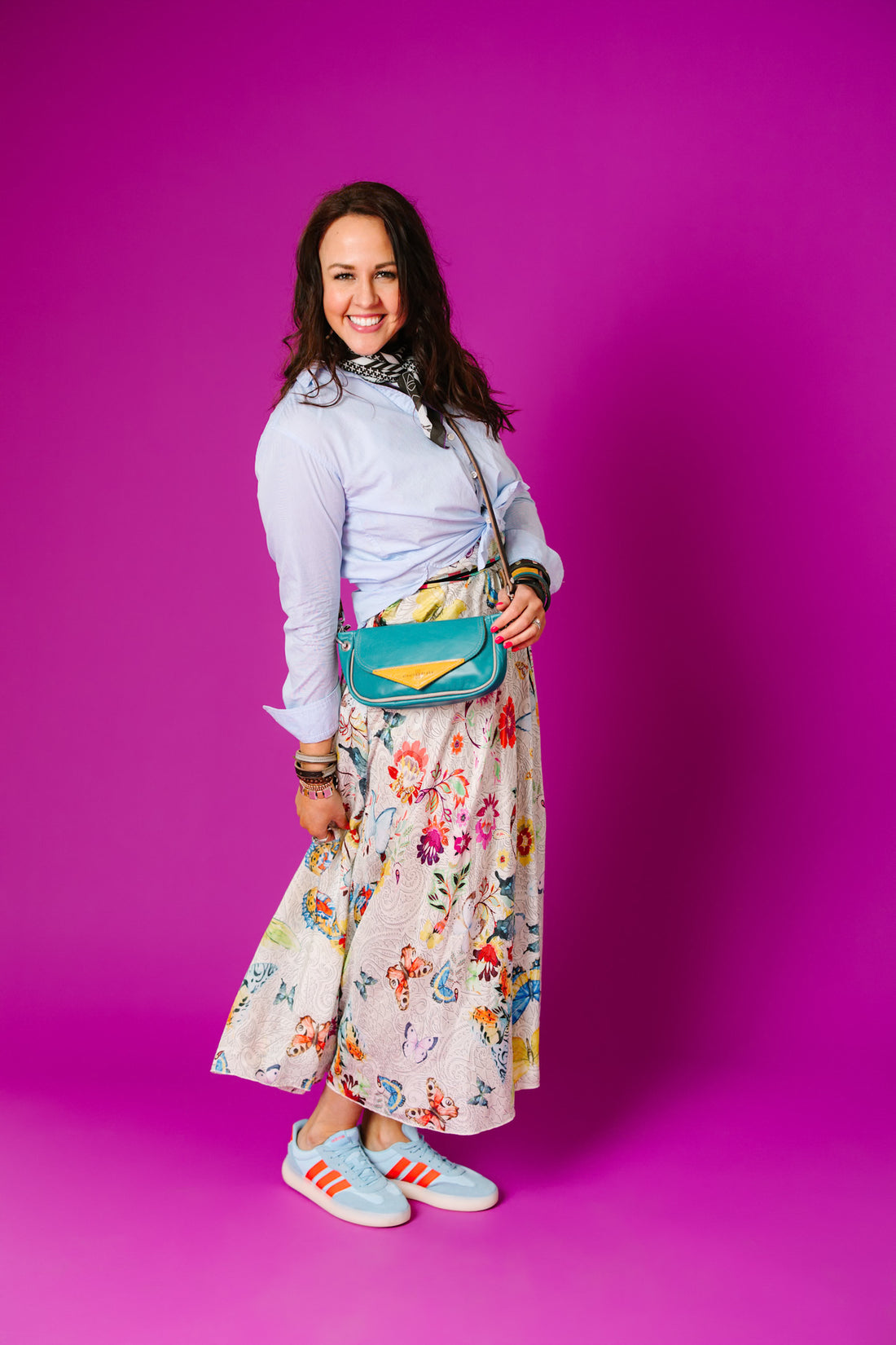 Relaxed Riviera Collection | Violet Clutch + Crossbody | Lagoon Blue