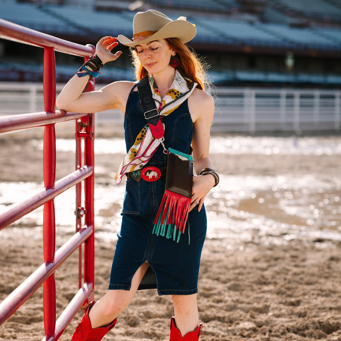 Arena Tradition Collection | Cellphone Crossbody | Rocky + Wildrose