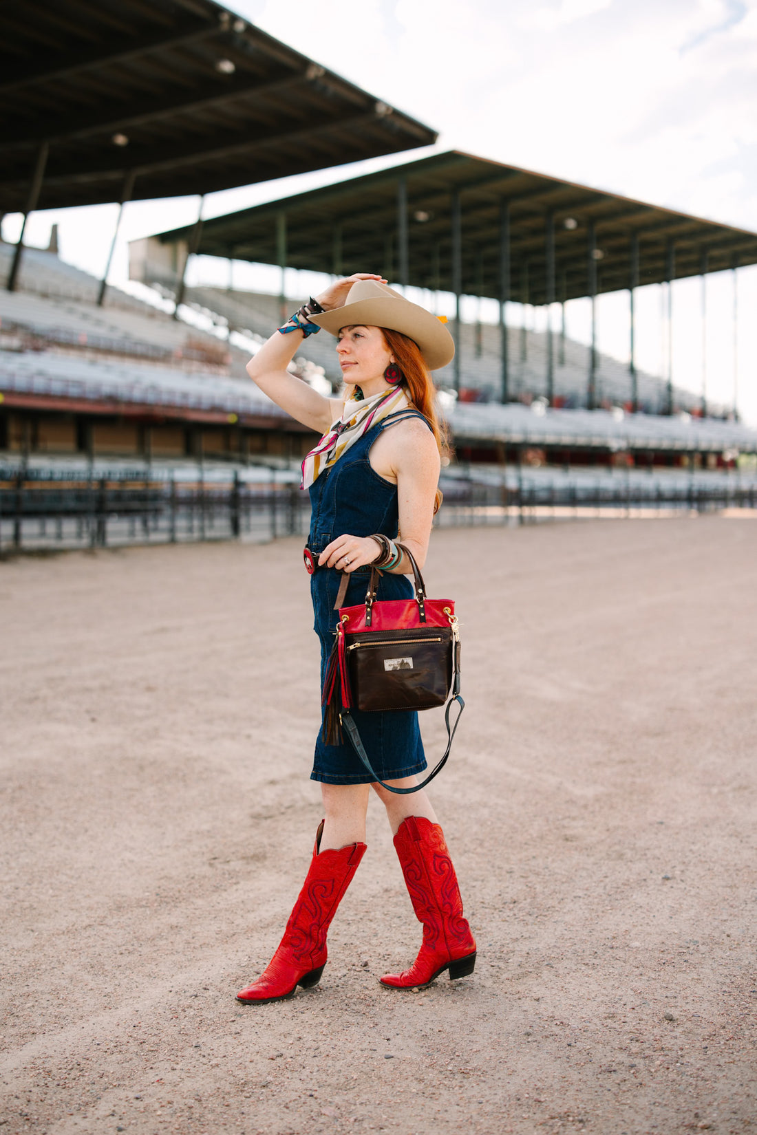 Arena Tradition Collection | Amika Satchel + Crossbody | Wildrose + Rocky
