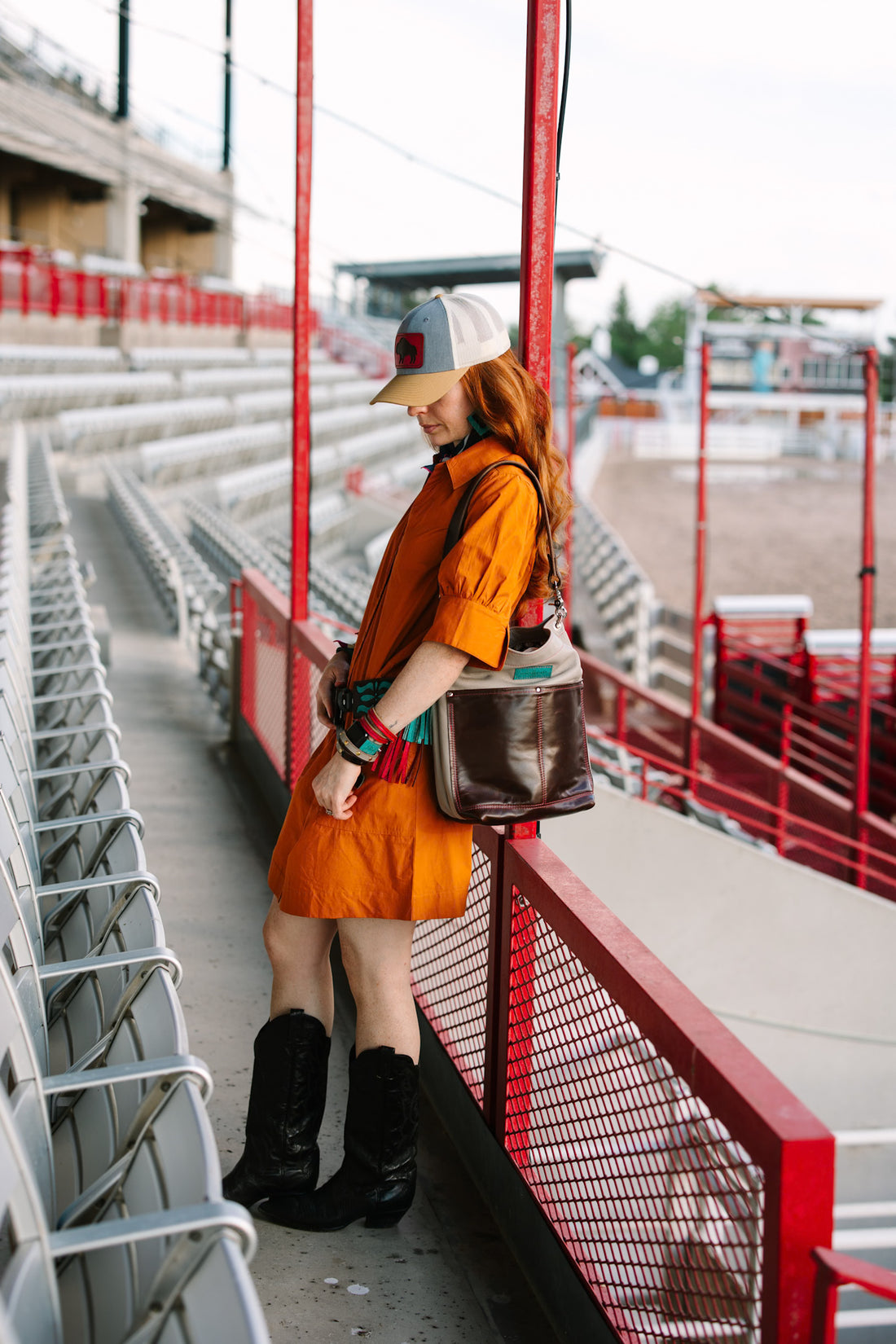 Arena Tradition Collection | Train Shoulder Tote + Crossbody | Stone Gray + Rocky