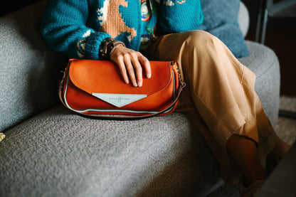 Autumn Reverie Collection | Adri Shoulder Tote | Rust Pebble
