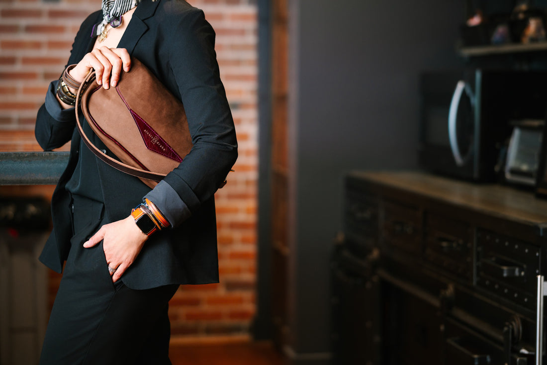 Autumn Reverie Collection | Adri Shoulder Tote | Mocha Suede