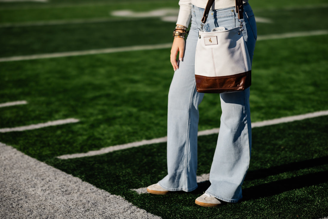 Steamboat Collection | Tivoli Shoulder Tote | White Pebble + Rocky
