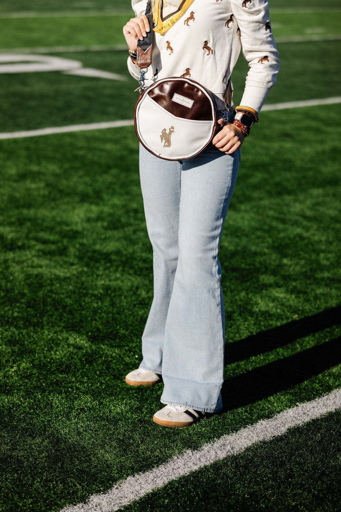 Steamboat Collection | Flicka Crossbody | Rocky + White Pebble
