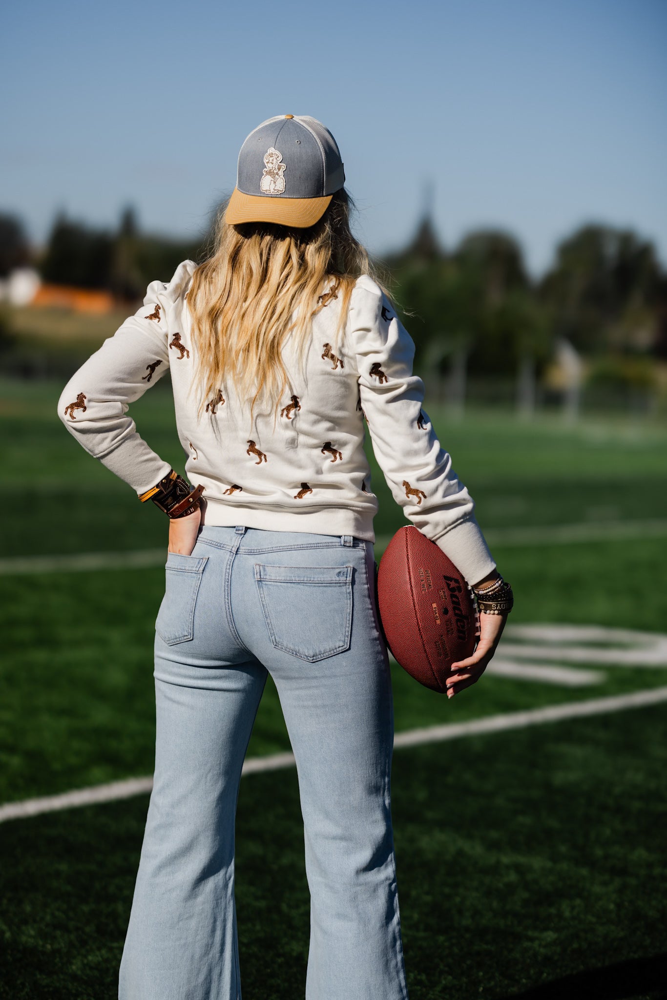 Steamboat Collection | Pistol Pete Trucker Hat | Yellow + White