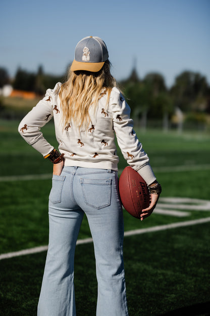 Steamboat Collection | Pistol Pete Trucker Hat | Yellow + White