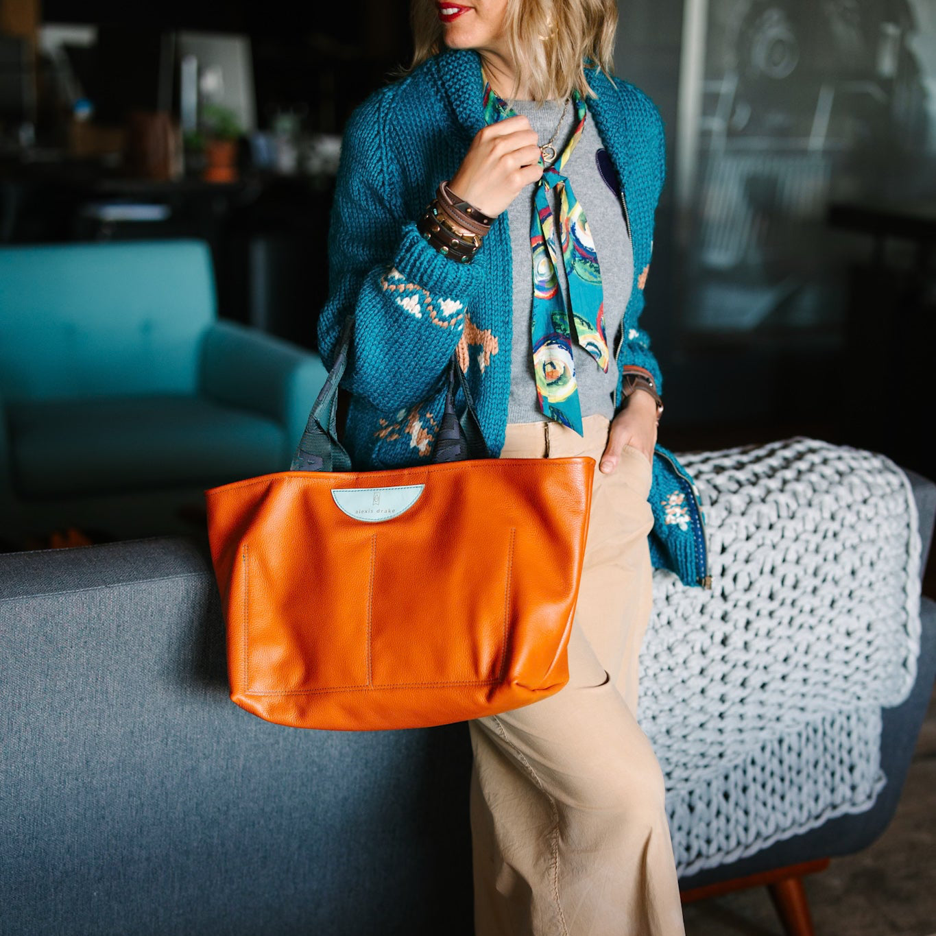 Autumn Reverie Collection | Getaway Tote | Rust Pebble