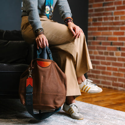 Autumn Reverie Collection | Lexington Shoulder Tote | Mocha Suede
