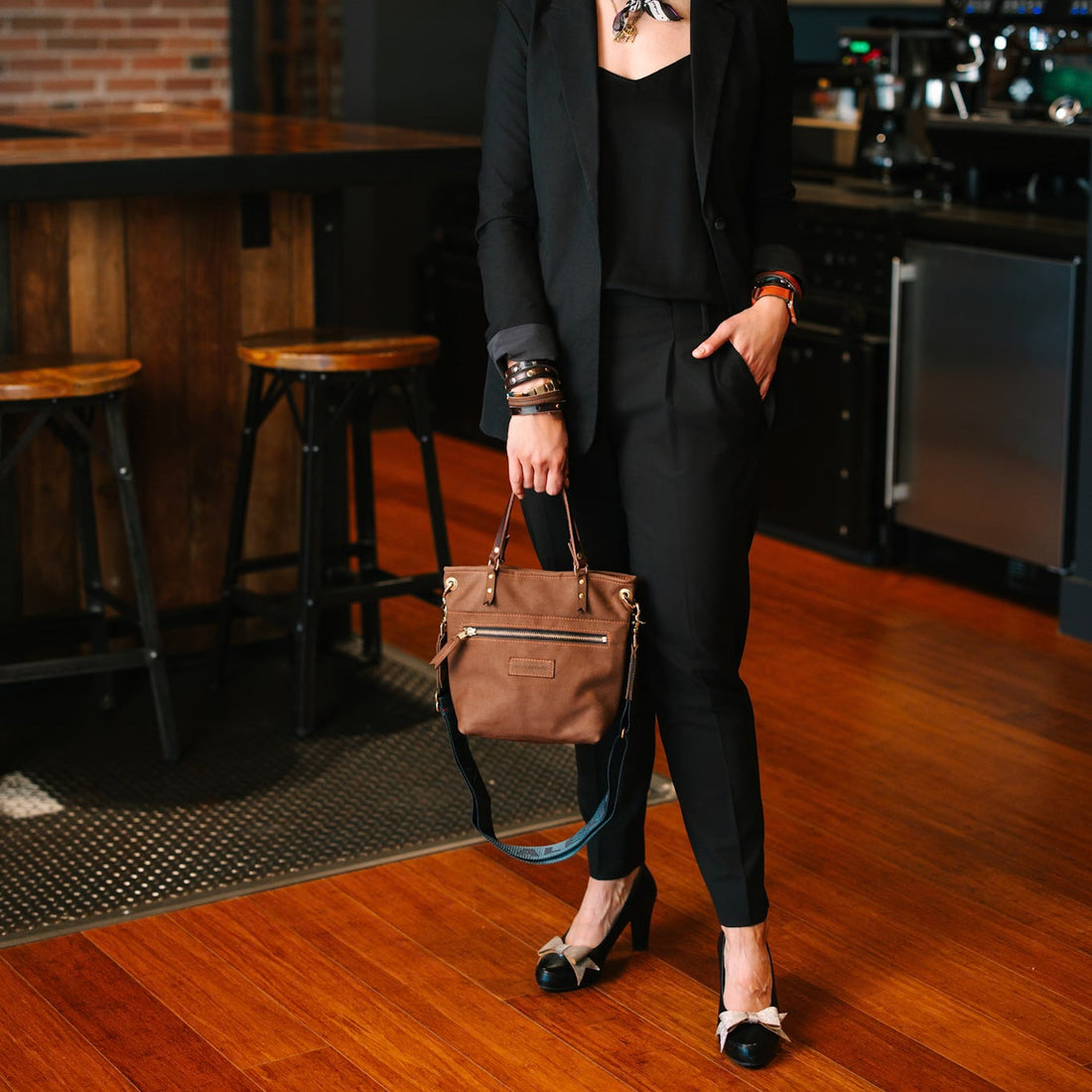 Autumn Reverie Collection | Amika Satchel + Crossbody | Mocha Suede