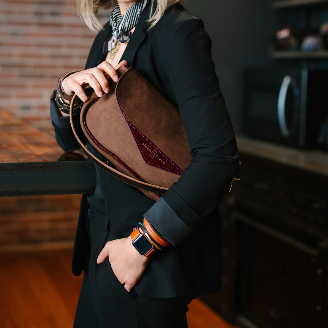 Autumn Reverie Collection | Adri Shoulder Tote | Mocha Suede