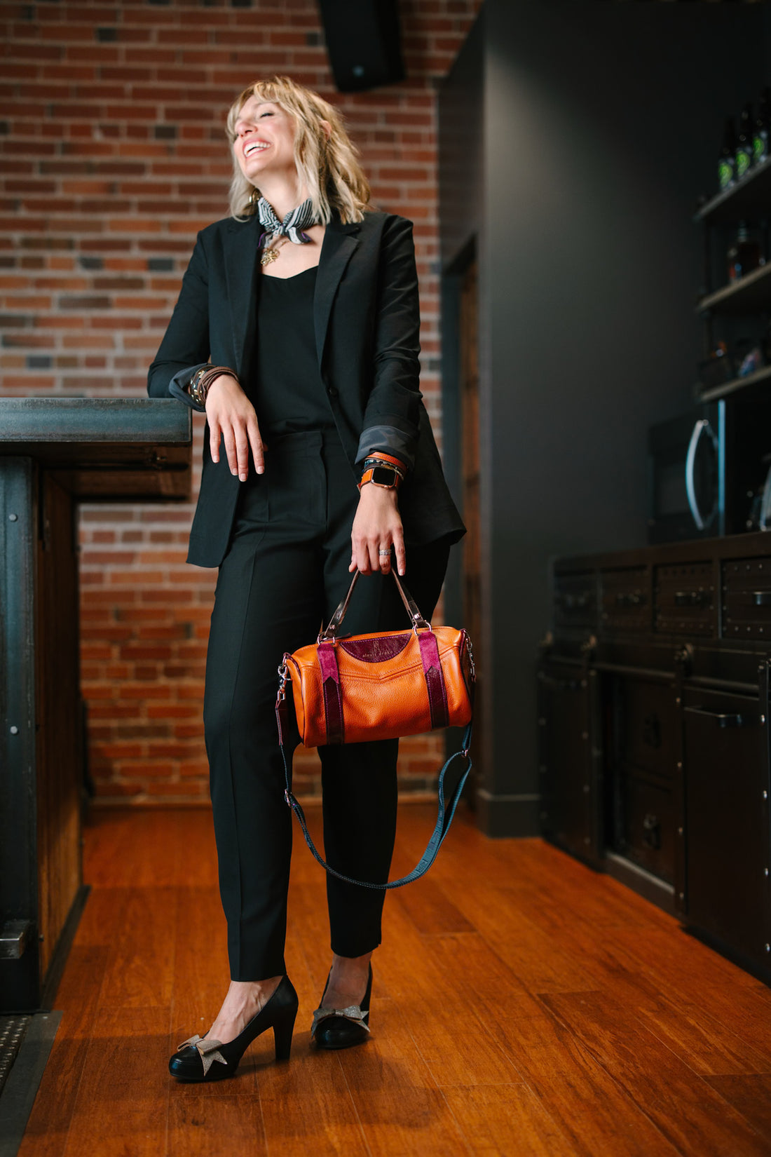 Autumn Reverie Collection | Gigi Baby Duffel Satchel + Crossbody | Rust Pebble