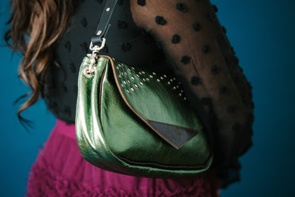 Midnight in Paris Collection | Adri Shoulder Tote | Emerald