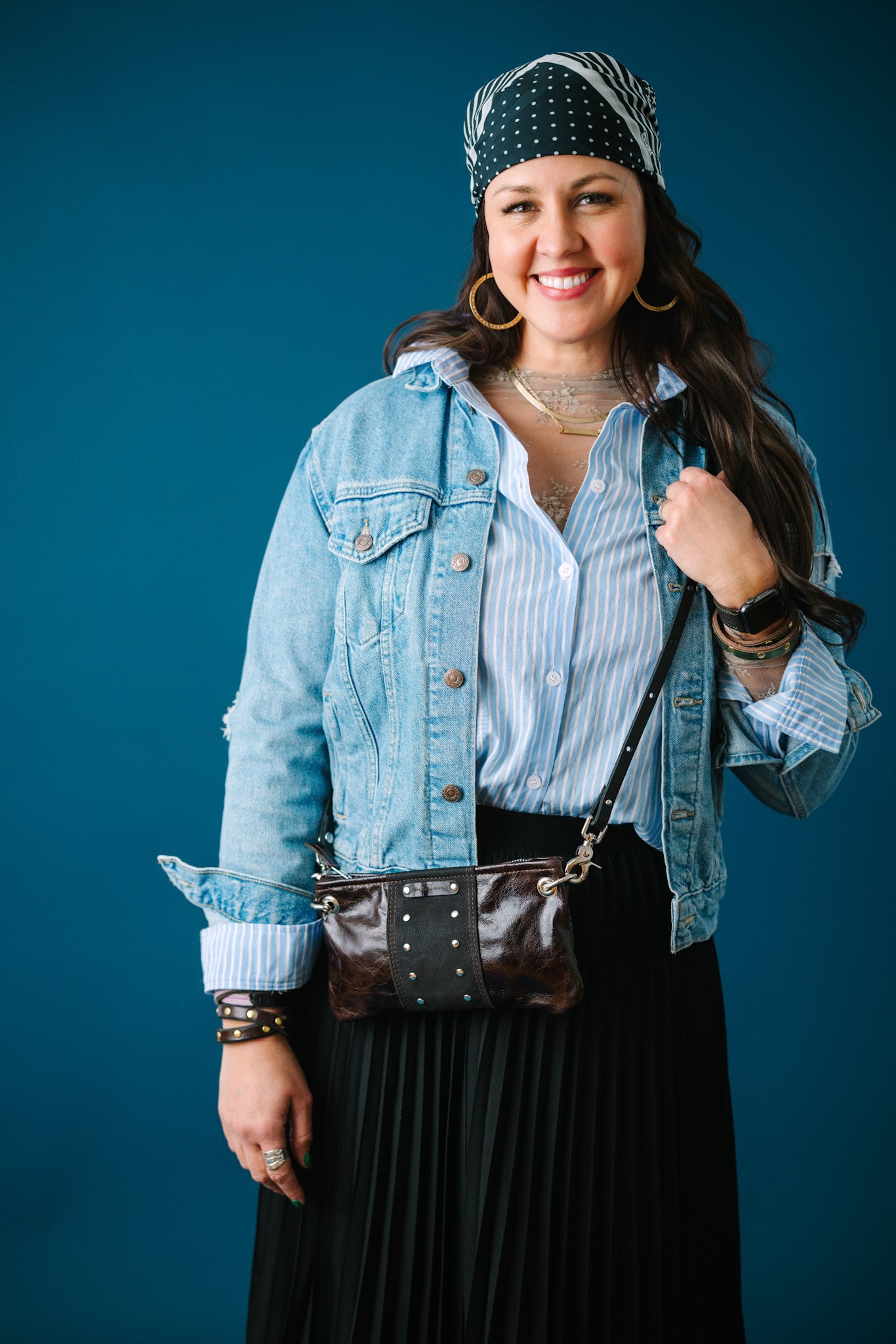 Midnight in Paris Collection | Belt Bag Clutch + Crossbody | Chocolate Truffle + Noir Suede