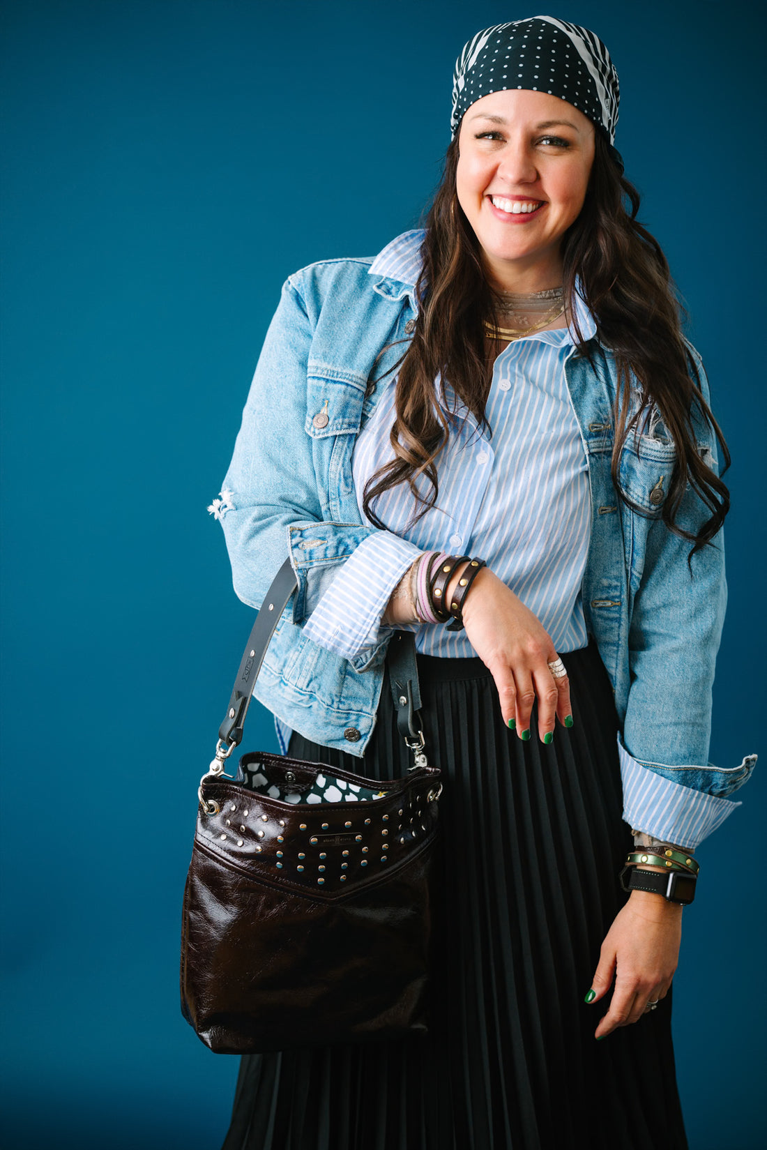 Midnight in Paris Collection | Tivoli Shoulder Tote | Chocolate Truffle