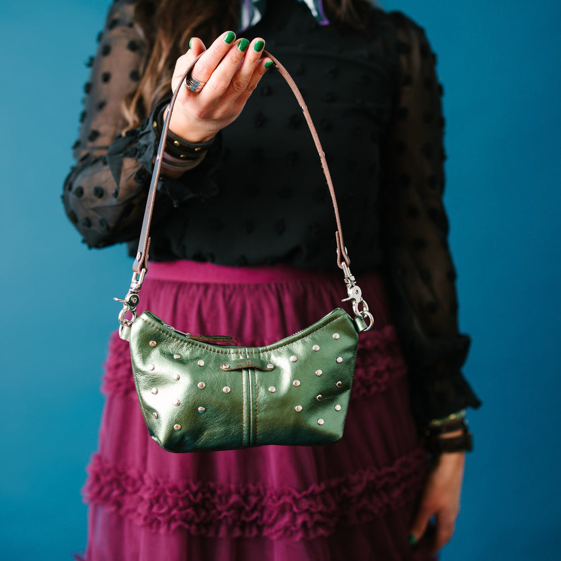 Midnight in Paris Collection | Penelope Crossbody | Emerald
