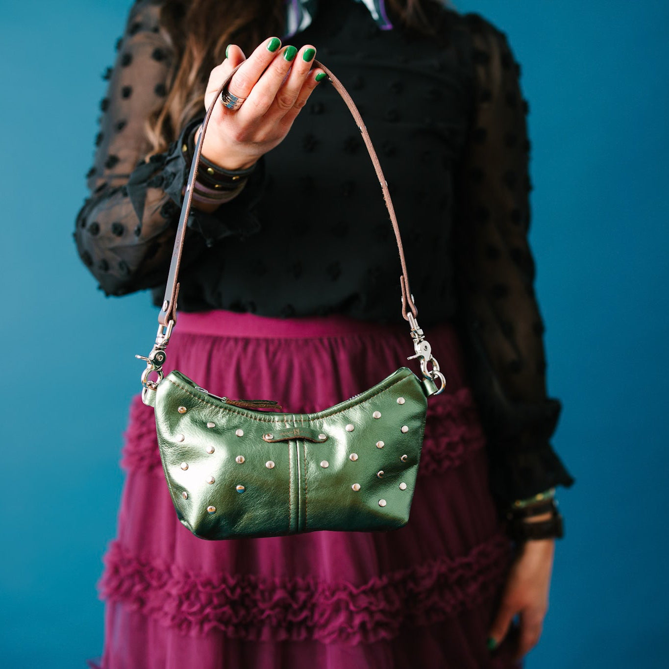 Midnight in Paris Collection | Penelope Crossbody | Emerald