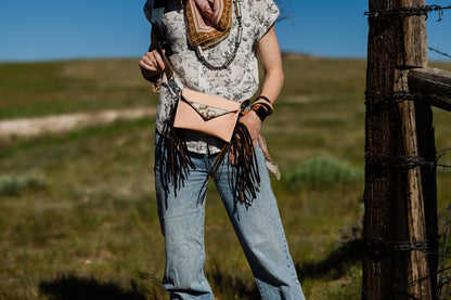 Vintage Cowgirl Collection | Envelope Cellphone Crossbody | Pink Patent + Rocky