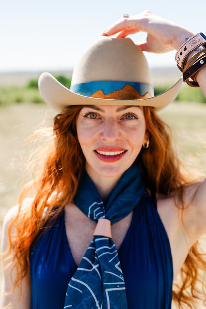 Scarf | Vintage Cowgirl Collection | Blue