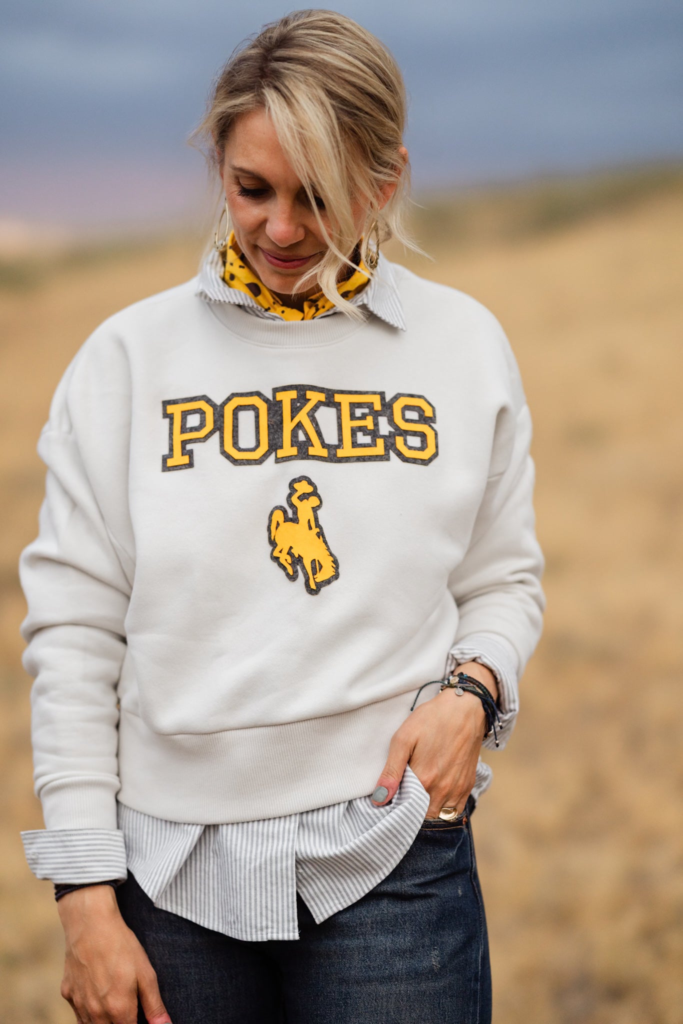 Steamboat Collection | Cropped Crewneck | White