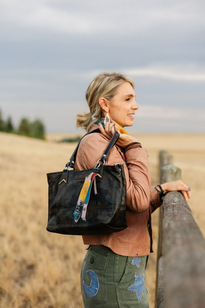 Open Range Collection | Nellie Satchel + Crossbody | Camo