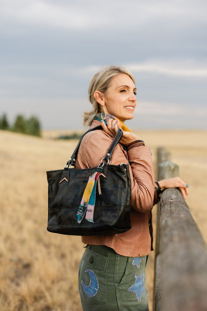 Open Range Collection | Nellie Satchel + Crossbody | Camo
