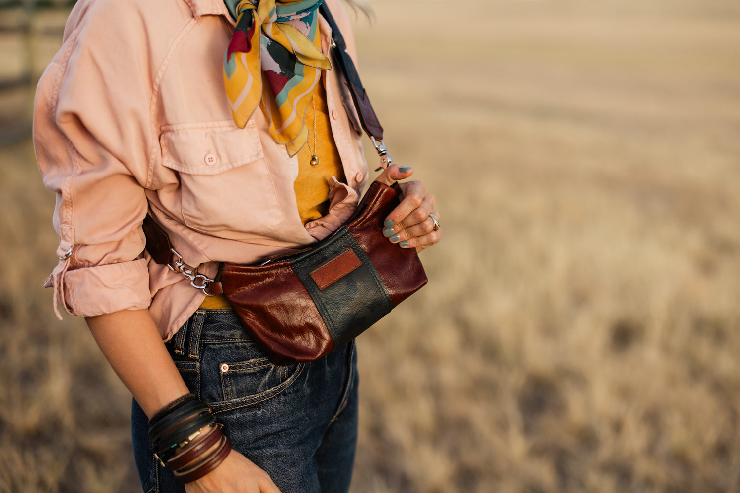 Open Range Collection | Penelope Crossbody | Rust + Camo