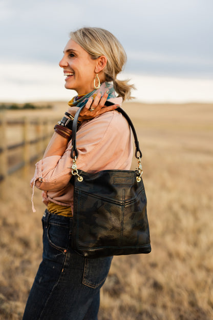 Open Range Collection | Tivoli Shoulder Tote | Camo