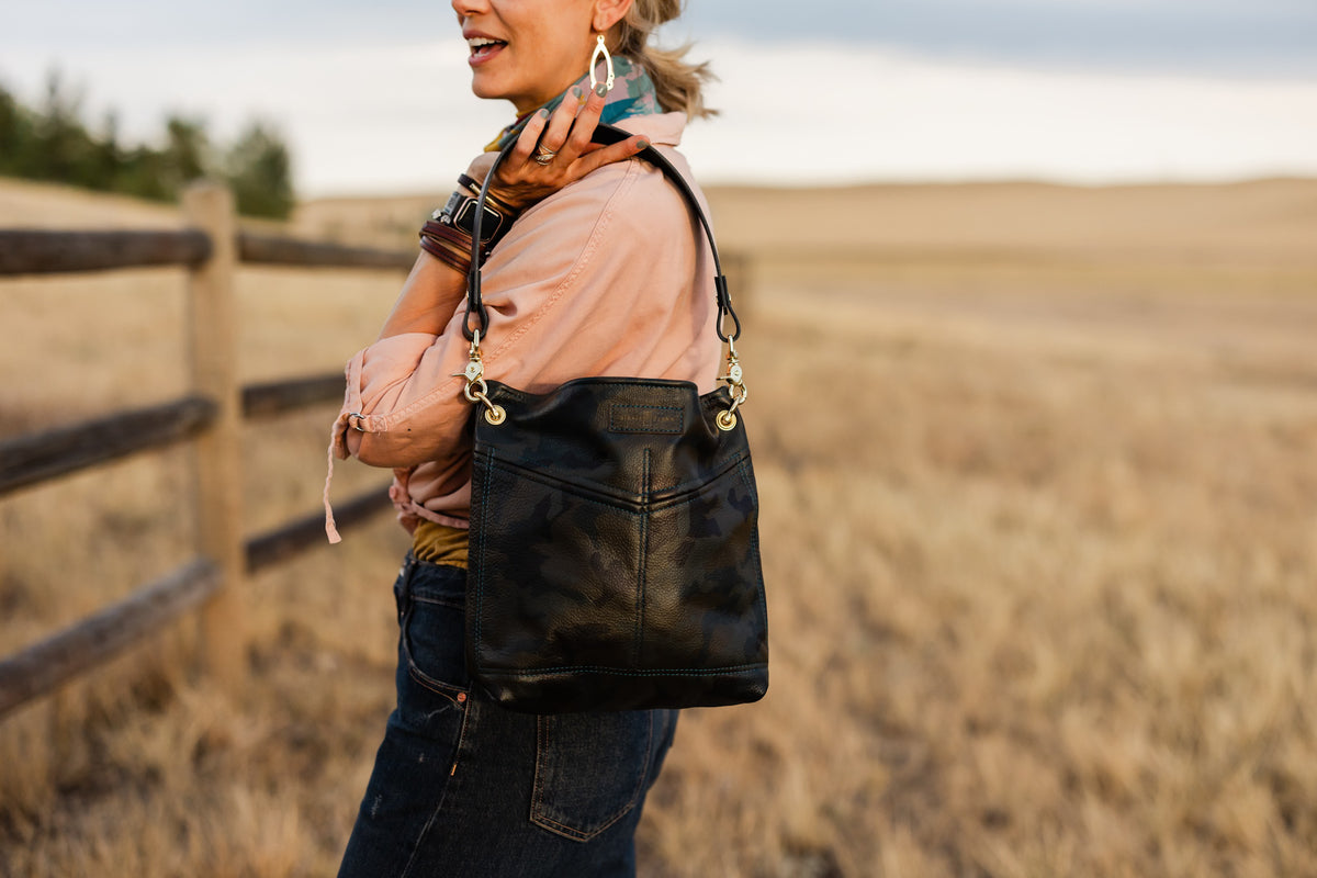 Open Range Collection | Tivoli Shoulder Tote | Camo