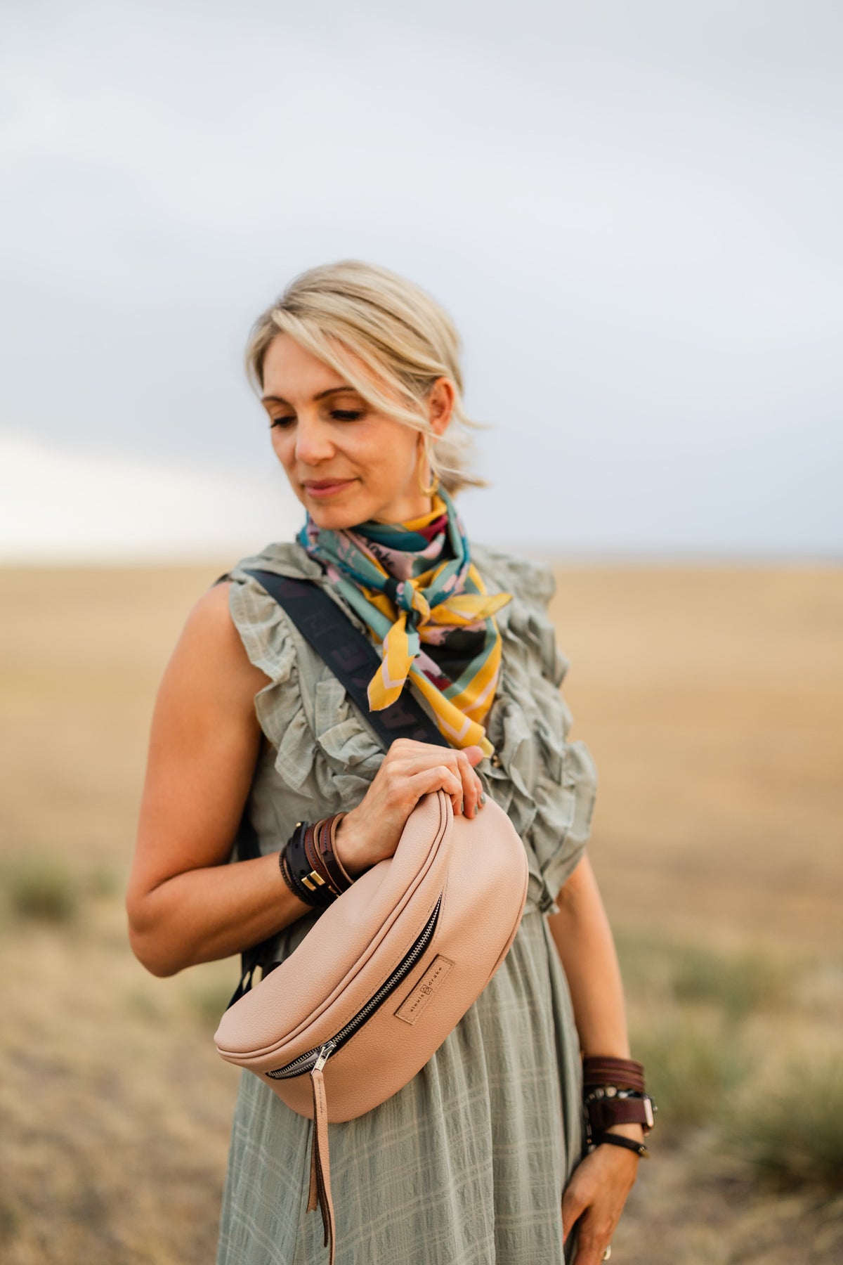 Open Range Collection | Louie Fanny Crossbody | Dusty Rose
