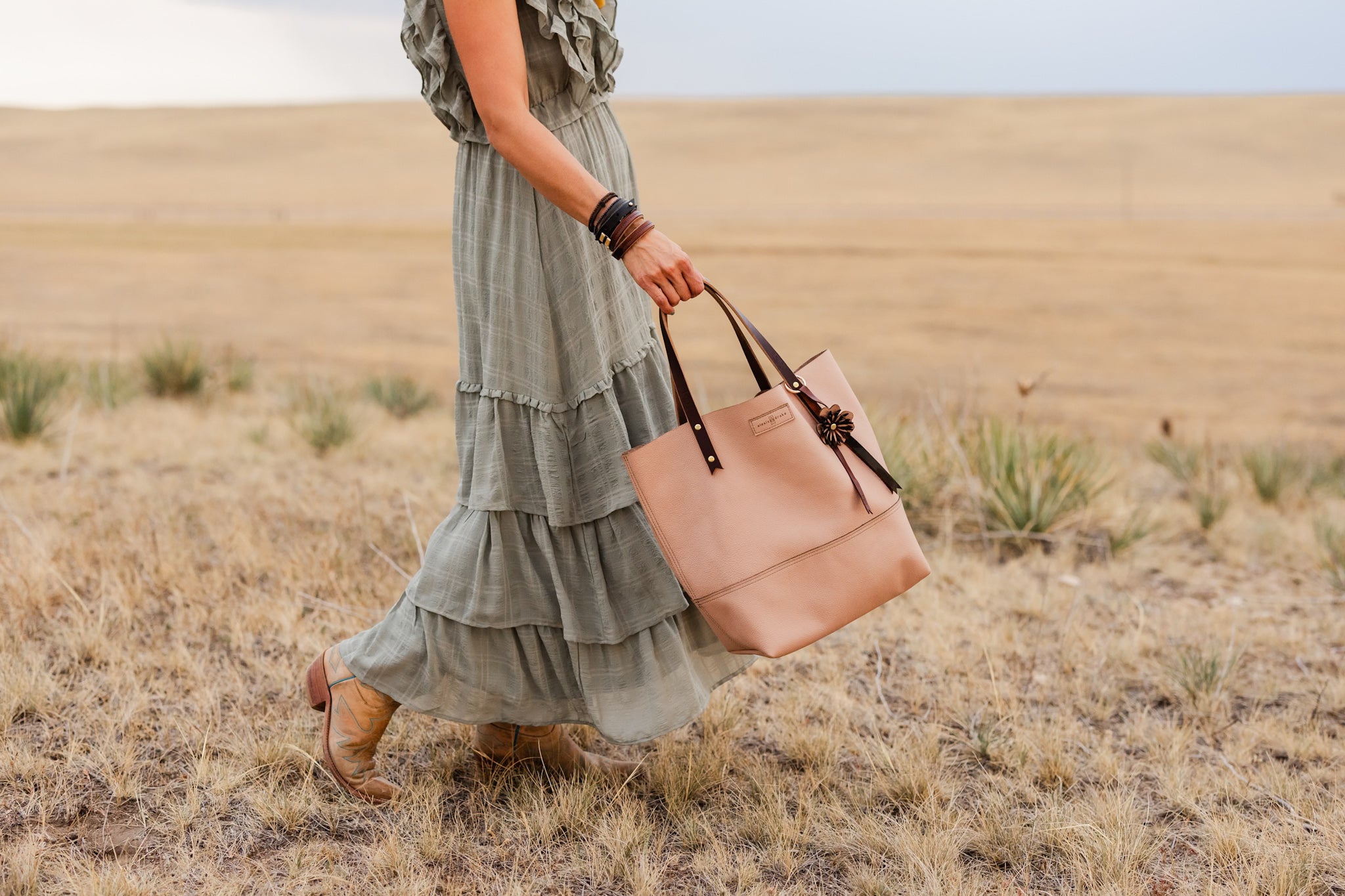 Open Range Collection | Market Tote | Dusty Rose