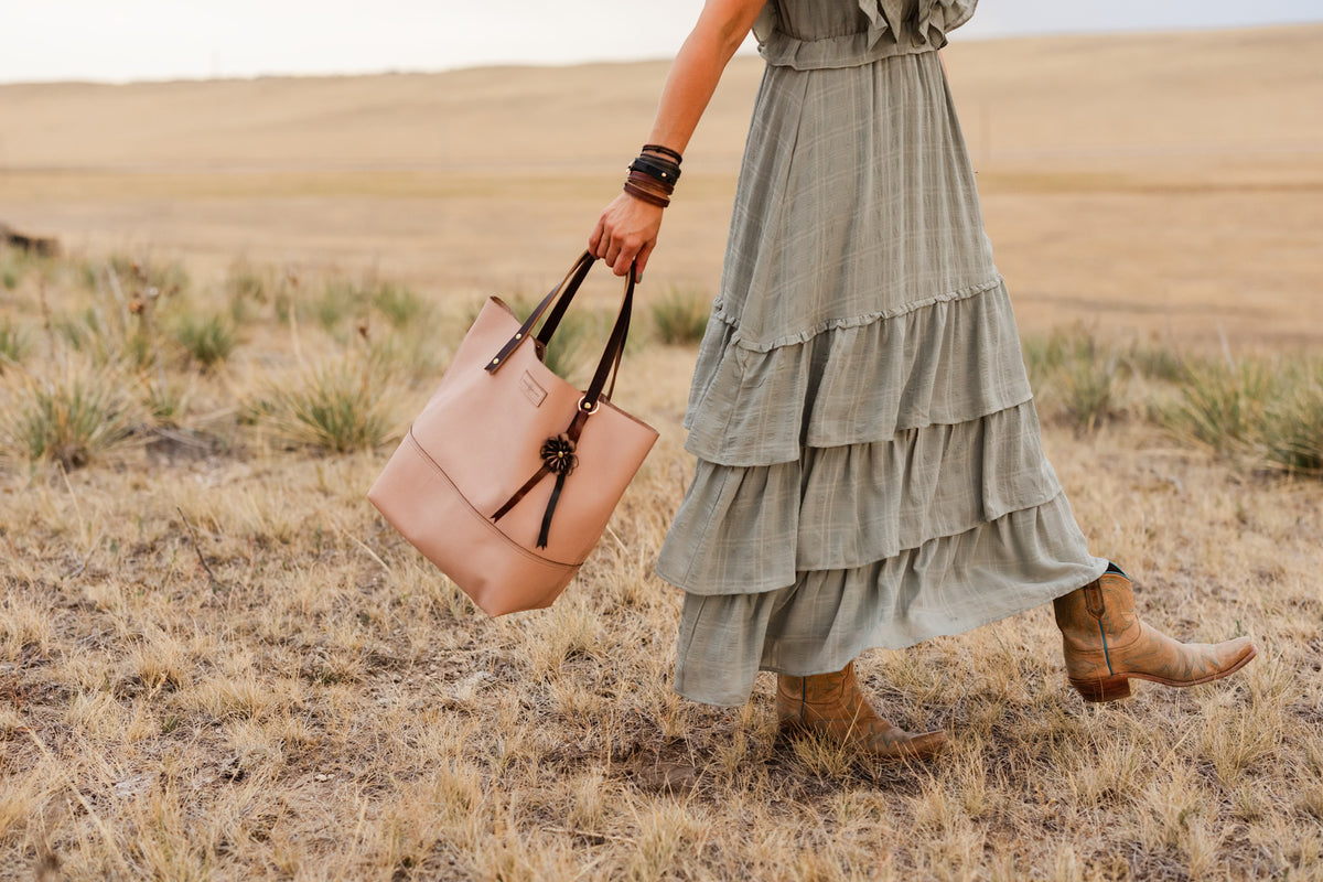 Open Range Collection | Market Tote | Dusty Rose