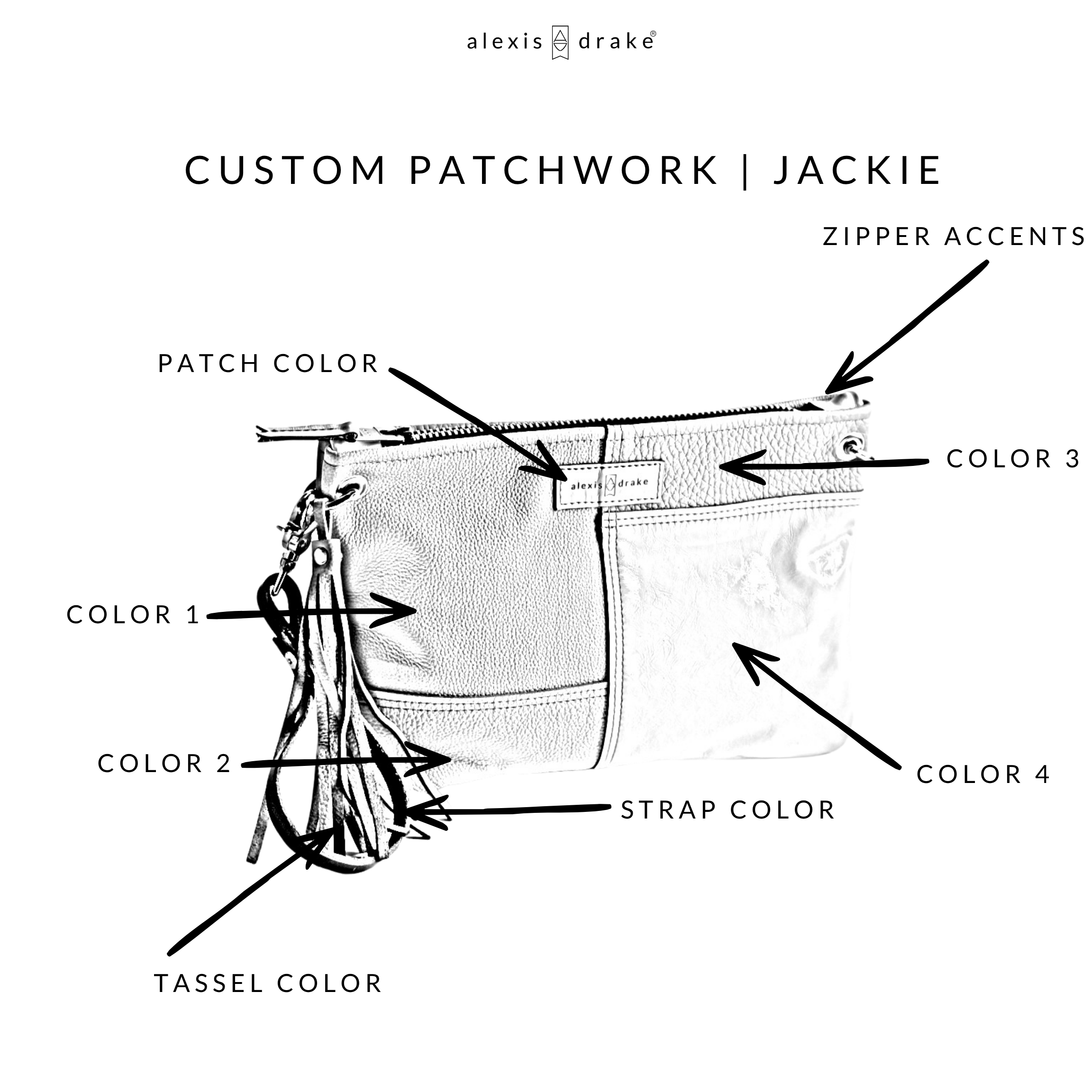 Custom Common Thread Jackie Wristlet Clutch + Crossbody