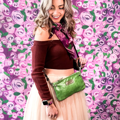 Wild Bloom Collection | Belt Bag Clutch + Crossbody | Ivy + Fog