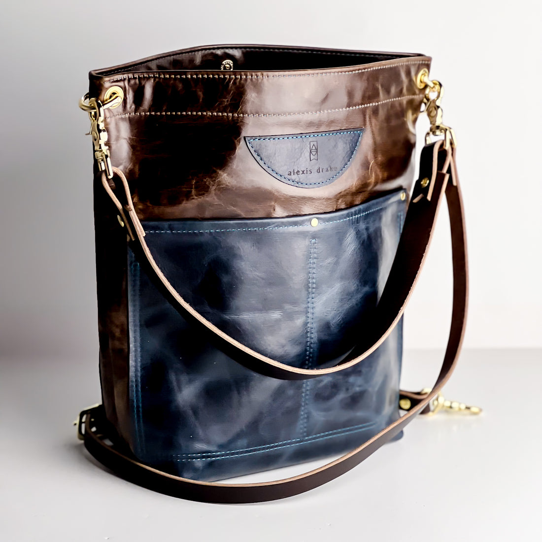 Practically Perfect | Train Shoulder Tote + Crossbody | Rocky + Navy